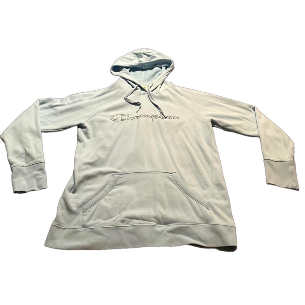 Women’s Light Blue Champion Hoodie Size Large